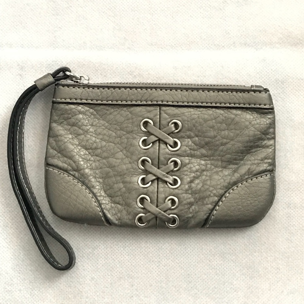 Gray Nine West Wristlet
